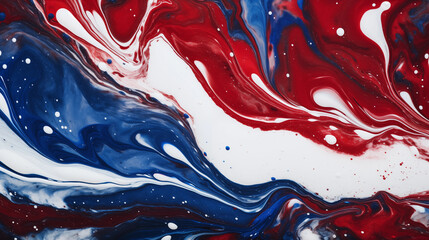 red, white, and blue color marble background