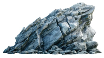Big stone isolated on transparent background, nature element png.