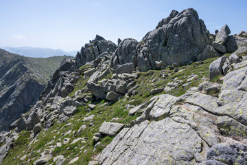 Landscape of Rila Mountain near Kalin peak, Bulgaria
