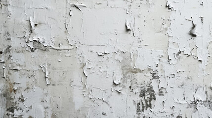 Peeling Paint on White Wall, A Weathered and Aesthetic Visual