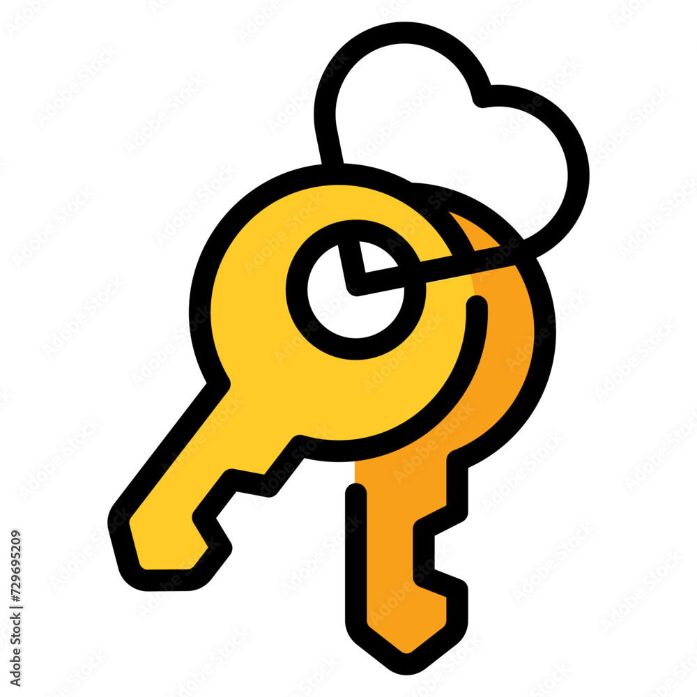 Sticker key icon