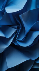Obraz premium Close Up View of Blue Fabric, Detailed Shot of the Texture and Color