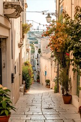 Alleyway. Locorotondo. Puglia. Italy.