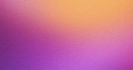 Purple orange grainy gradient background retro noise texture banner backdrop design