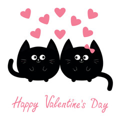 Happy Valentine's Day vector design. Heart, love, I love you card, poster, graphic works