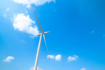 Wind turbine electrical of clean resource energy and environment sustainable.
