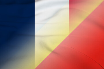 France and Republic of the Congo state flag international negotiation COD FRA