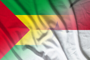 Sao Tome and Principe and Monaco official flag international contract MCO STP