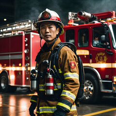 Proud Brave Firefighter