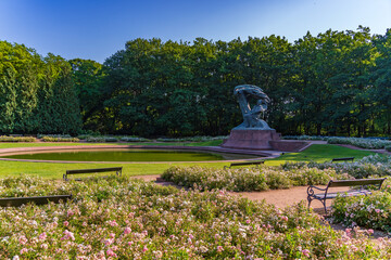 Frederic Chopin Monument in Lazienki Park, Warsaw, Poland