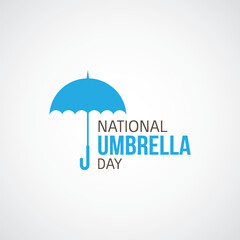 Happy National Umbrella Day Vector Illustration. National Umbrella Day serves as a reminder of the practical and sometimes even symbolic value of everyday objects. flat style design vector.