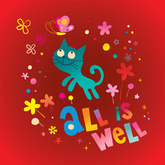 all is well - greeting card