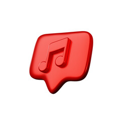 3D Rendered Icon with Heart Symbol right angle