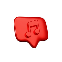 3D Rendered Icon with Heart Symbol left angle