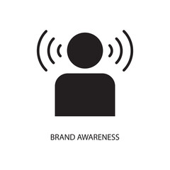 brand awareness icon. brand awareness flat trendy style illustration on white background..eps