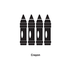  Crayon icon. simple flat Crayon icon on white background..eps