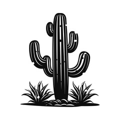 Cactus line icon