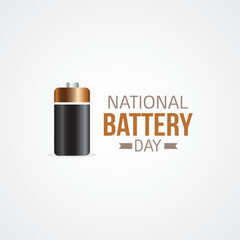 national Battery Day Vector Illustration. National Battery Day is a great opportunity to learn more about batteries and how they work. It's also a day to think about how we can use batteries.
