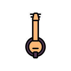 Banjo Music Folk Filled Outline Icon