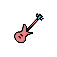 Fototapeta premium Concert Music Guitar Filled Outline Icon