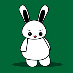 Cute cartoon characters with various expressions. Kawaii cartoon characters. Editable character color 