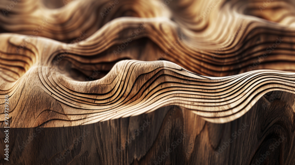 Poster the organic movements and patterns in this wood grain evoke a sense of growth and evolution as if it