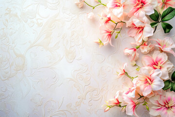 Elegant Floral Arrangement on Textured Background