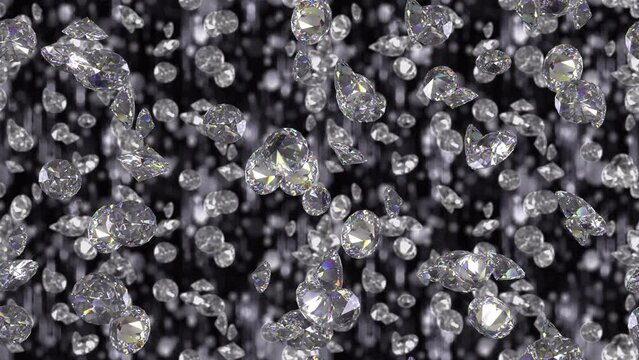 Diamonds background loop tile swirling. This 3d animation is loopable and tileable.
