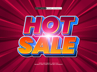 hot sale editable text effect with a sale theme