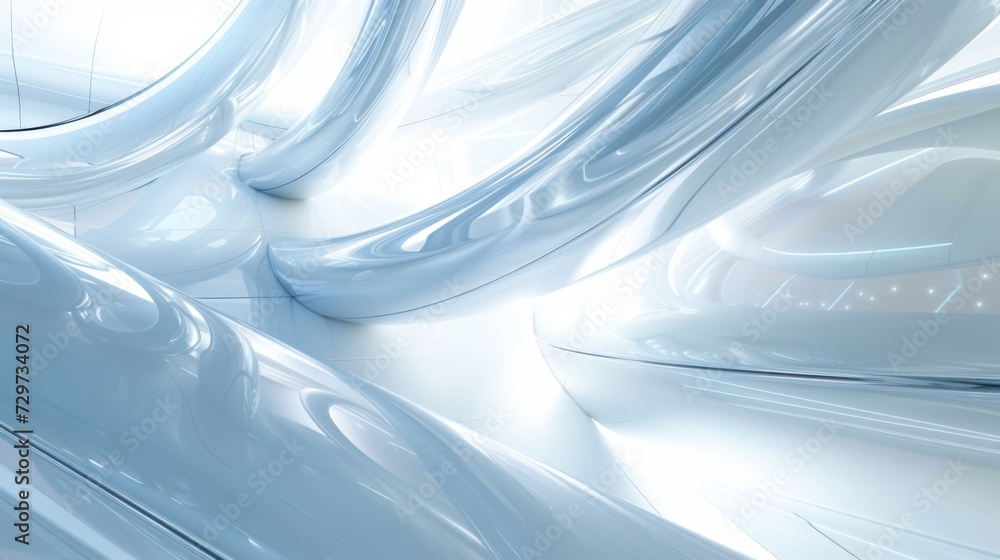 Poster silver background with some light and rays light shining