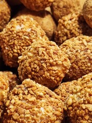 close up of a pile of cookies