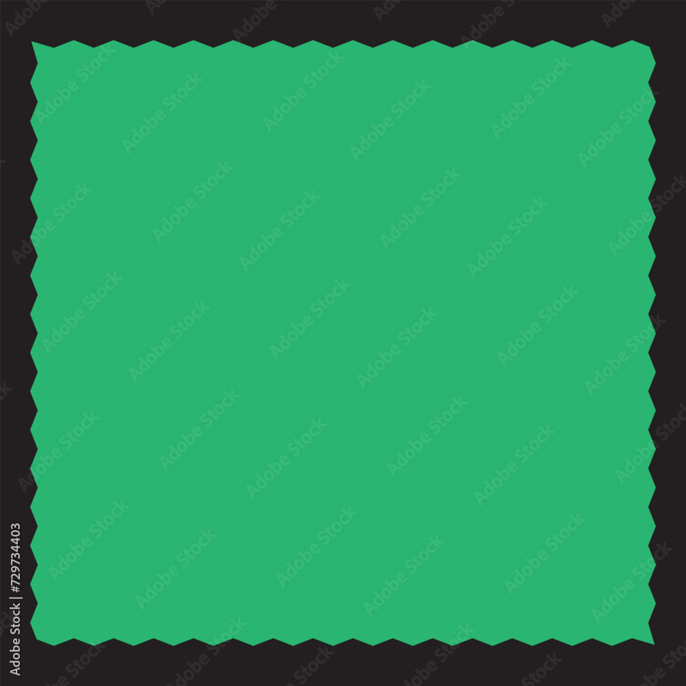 Poster zig zag edge rectangle shape collection. jagged rectangular elements set. black graphic design eleme