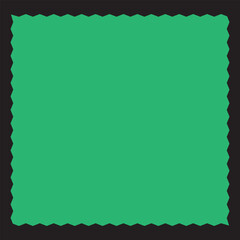 Zig zag edge rectangle shape collection. Jagged rectangular elements set. Black graphic design elements for decoration, banner, poster, template, sticker, badge. Vector