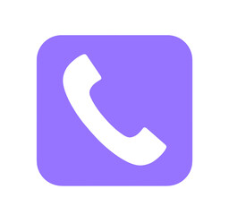 シンプルな紫色の電話アプリ