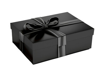 3d black gift box