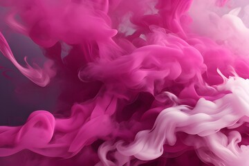 Abstract smoke 023, magenta and white. Generate Ai