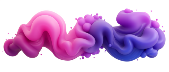 Abstract Colorful Fluid Shapes