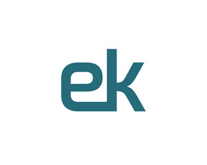 EK Logo design vector template