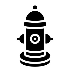fire hydrant Solid icon