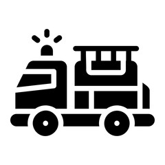 fire truck Solid icon