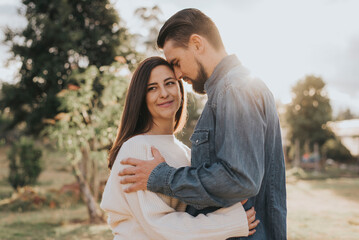 Fototapeta premium Couple having a loving time