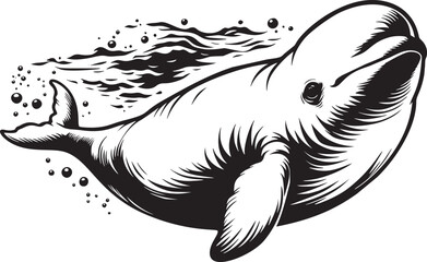 Graceful Baby Beluga