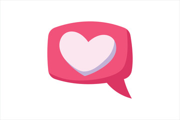 Love Message Valentine Day Sticker Design