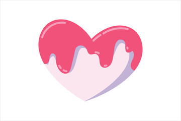 Heart Valentine Day Sticker Design