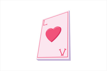 Love Card Valentine Day Sticker Design