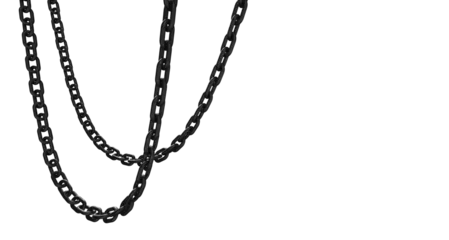 Foto op Plexiglas chain isolated on white © Predrag