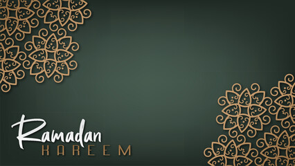 Simple, elegant premium design for Ramadan celebration background
