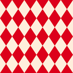 Minimalist Diamond Shape Vector Seamless Pattern