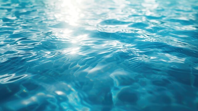 Exquisite texture of water surface creates a stunning and serene background image, Ai Generated.