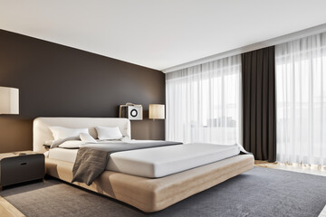 Fototapeta premium contemporary interior bedroom